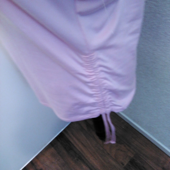 No Boundaries Pink Side ruched Top w/Silver Sequins Lips w/matchin… - Picture 4 of 4